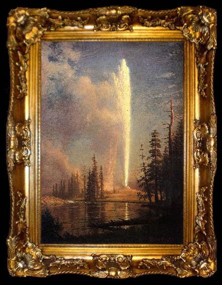 framed  Albert Bierstadt Old Faithful, ta009-2